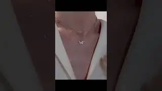 Butterfly double-layer necklace