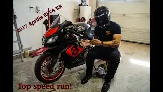 2017 Aprilia RSV4 RR overview and top speed run!
