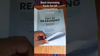 Best reasoning book for all competitive exams (Arihant publication)#competitiveexams#reasoning