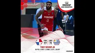 Tony Bishop Highlights vs Uruguay (FIBA Americup 2022 Qualifiers)