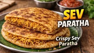 Crispy Sev Paratha Banane Ka Aasan Tarika 👌👌 #SevParatha #CrispySevParatha