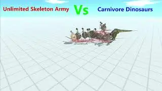 ARBS Unlimited skeleton Army Vs Carnivore Dinosaurs Short 3