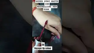 @maybellinenewyork super stay matte ink. lip color- 50 Voyager.  price- ₹699