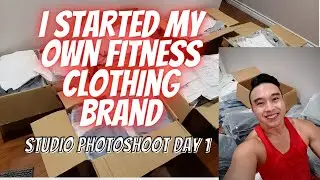 I STARTED MY OWN FITNESS CLOTHING BRAND | Studio Photoshoot Day 1