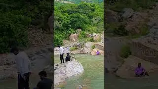 Rapur 6th mile river point #river #rain #rapur #forest #music