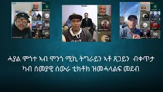 ሓያል ሞጎተ ኣብ ሞንጎ ሚኪ ትግራይን ኣቶ ጸጋይን  ብቀጥታ ካብ ሰመያዊ ሰውራ ቲክቶክ ዝመሓላልፍ መደብ