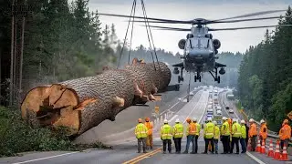 Extreme Dangerous Fastest | Big Chainsaw Cutting Tree Machines #44