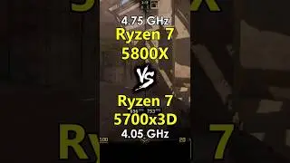 Ryzen 7 5800X vs Ryzen 7 5700x3D Test in Games