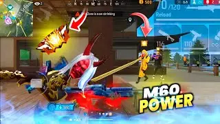 M60 POWER 💪😎 FULL LOBBY KING 👑 90KILL garena free fire --qdar ff 