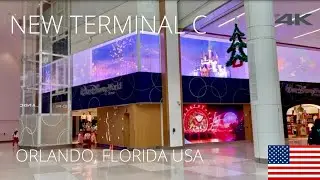 WALKING TOUR! New Terminal C Orlando International Airport - Orlando, Florida USA 🇺🇸