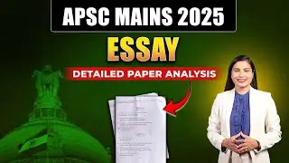 APSC Mains 2025 | Essay detailed Paper Analysis | @CareerClass-in