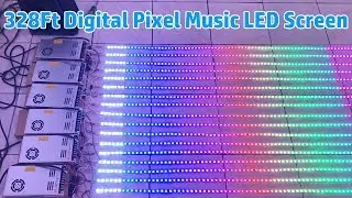 How To Connect 328Ft DC12V WS2811 Flex LED Strip Light Music Screen LED Digital Pixels Display