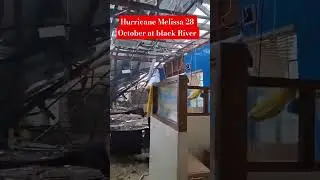 hurricane Melissa Landfall at black River