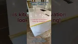 Huge kitchen island in Delray Beach, FL - Pereira Construction
