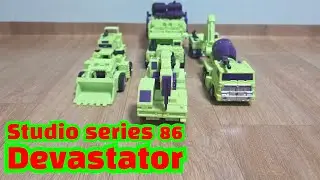 Studio series 86 Devastator! transform and unite stopmotion