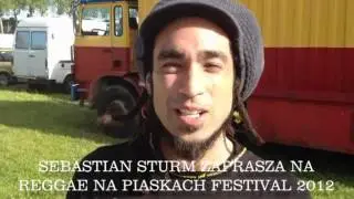 SEBASTIAN STURM zaprasza na Reggae na Piaskach Festival 2012