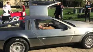 Tesla Model X Falcon Wing vs. DeLorean Gull Wing doors