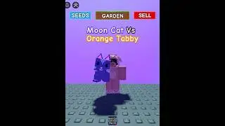 Moon Cat Vs Orange Tabby?? #growagarden #roblox 