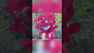 Beautiful Red Rose Bouquet A Perfect Symbol of Love ❤️🌹01 😍#shorts#Diy#homemad#florist