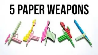 5 Cool Origami Weapons -Best 5 Paper Weapon That Hurts - 5 Amazing Paper Shooters for Lockdown days