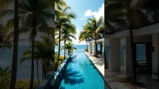 Tropical Villa Escape #HouseDiary #TropicalVilla #OceanfrontLiving #LuxuryHome #InfinityPool #home