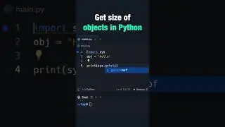 Get size of Objects in Python  #python #softlinks #softwaredevelopment #programming