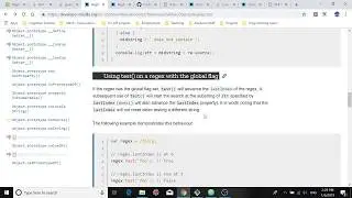 JavaScript, Regular Expressions and the test() Method