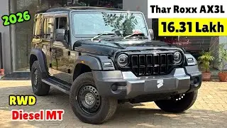 2026 ✅ Mahindra Thar Roxx AX3L RWD Full Review Features And Price Thar Roxx ❤️