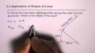 Determine Slope of Hiking Trail Application Geometry CCSS
