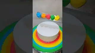 Multi Colour Rainbow🌈cake Design #cake #shorts #trending #rainbow #shortsfeed #viral #cakedesign