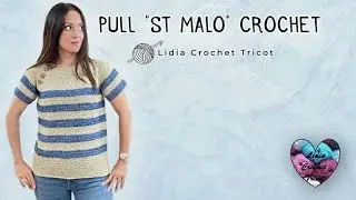 Pull marin facile et trop joli! CROCHET TOUTES TAILLES #crochet #вязаниекрючком #crochetlovers