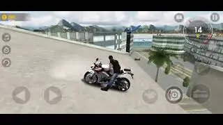Xtreme motorbike game stunt on heavy bike