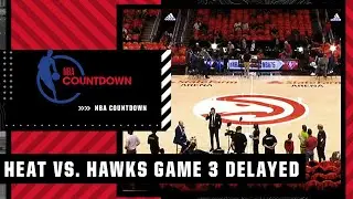 Start of Game 3 between Heat and Hawks delayed | NBA Countdown