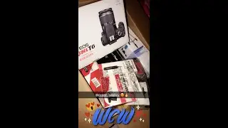 Unboxing Canon EOS Rebel T6 Digital SLR Camera & Accessories