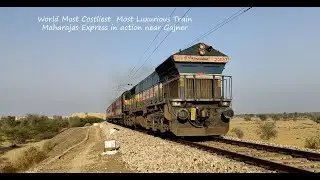 World Most Costliest Most Luxurious Train Maharajas Express in action Powered with WDP4 B 20087 BGKT