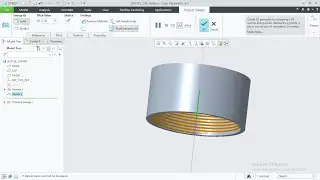 CREO TUTORIAL - HOW TO MAKE OR DESIGN A WATER BOTTLE CAP