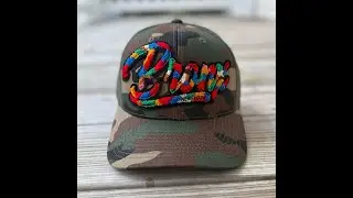 The City Collection Bronx Chenille Camo Patched Hat - Rebel P Customs #handmade #custom