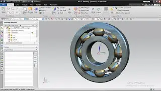 how to Design assembly of Ball Bearing in Siemens NX 10 | siemens NX 10