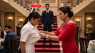 एक घमंडी आदमी ने यह सोचकर उसका कपड़ा फाड़ दिया कि वह सिर्फ़ एक वेट्रेस है… लेकिन उसका करोड़पति पति स
