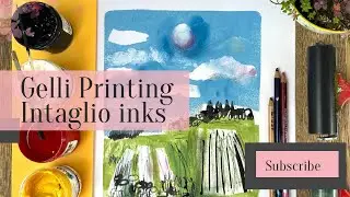 Gelli printing with intaglio inks