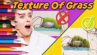 The Texture Of Grass In Colored Pencils, Artist Vlog