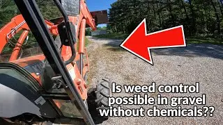 Is weed control possible without using chemicals on your gravel driveway?