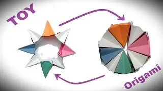 TOY ORIGAMI TUTORIAL | STRESS BUSTER TOY ARTWORK | PAPER FOLDING PAPER CRAFT