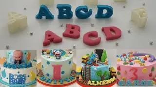 Cara mencetak huruf fondant | Cara membuat huruf fondant anti lengket dan menempel (tutorial)