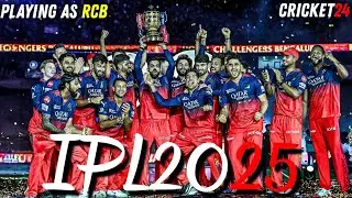 🔥 Playing IPL as RCB in Cricket 24 | Full Match Live Gameplay | Road to Trophy 🏆