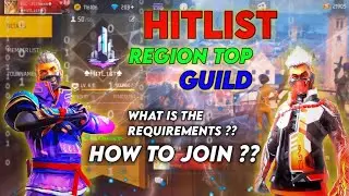 How to join region top 1 guild || Hitlist guild 🤯🔥🔥