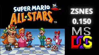 Emulator ZSNES 0.150 [1997] MS-DOS - Super Mario All-Stars (USA) [1993]