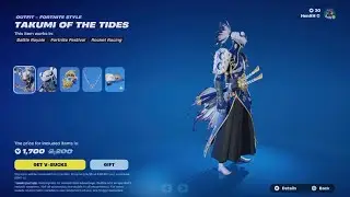 Buy or skip? New skin Takumi of the tides Fish. #new #fortnite 🤔