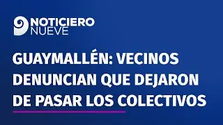 Guaymallén: vecinos denuncian que dejaron de pasar los colectivos y advierten por agua estancada
