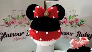 Gorro crochet minnie